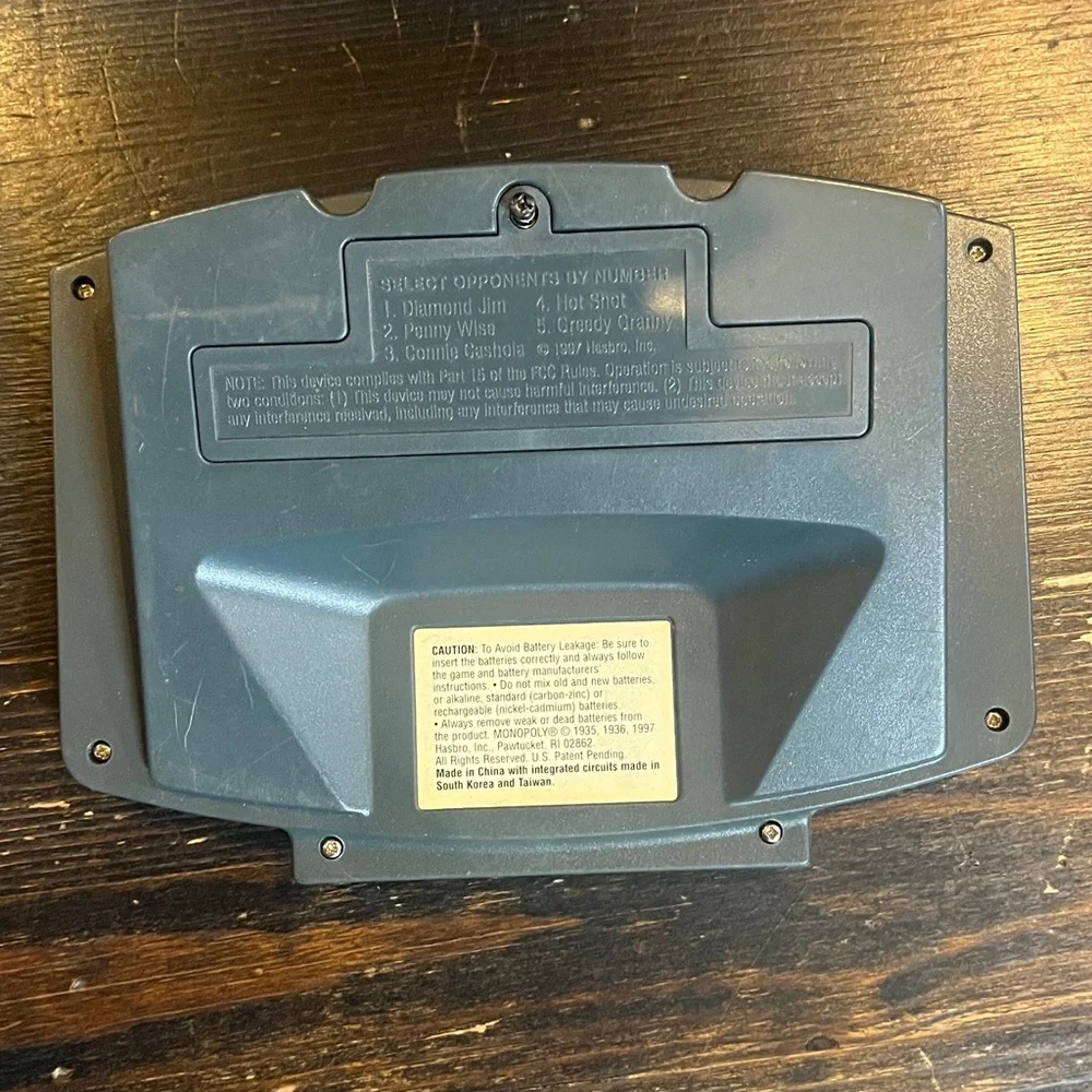 Monopoly Vintage Handheld Electronic Game